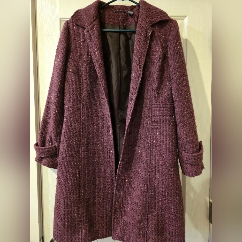 Elegant Purple Women's Coat